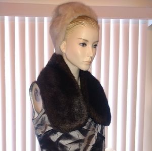 Vintage Marche Fur Hat Size Small